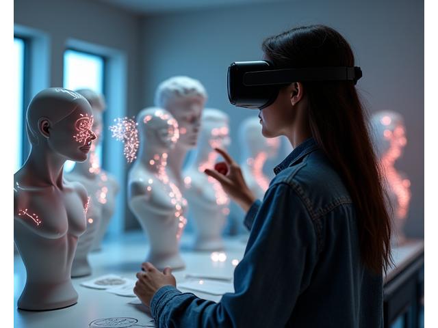 Virtual reality classrooms for immersive art instruction