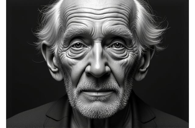 Pencil portrait of David's impressive progress