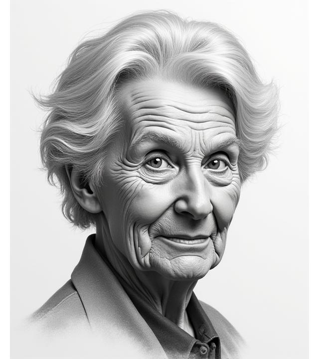 Highly detailed pencil portrait of an elderly man with intricate wrinkles and textures, showcasing advanced mastery.
