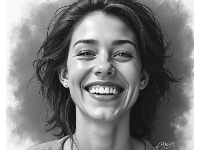 An expressive pencil portrait with visible, energetic pencil strokes and a focus on capturing the subject's emotion rather than perfect likeness.