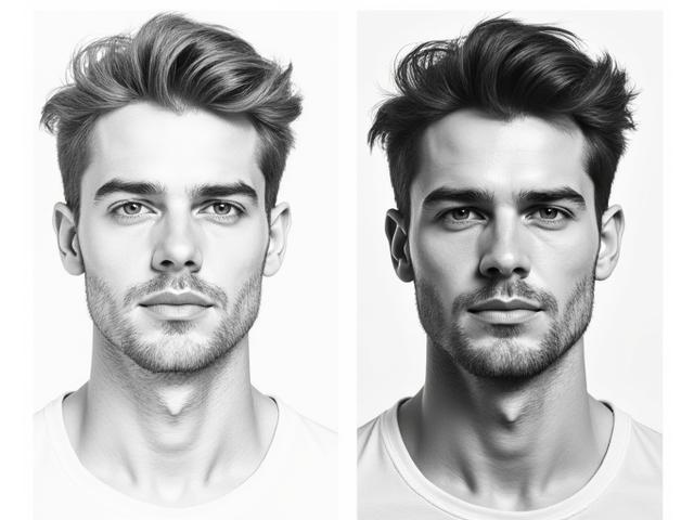 Oliver's artistic growth from a simple pencil sketch to a complex, multi-layered portrait demonstrating artistic maturity.