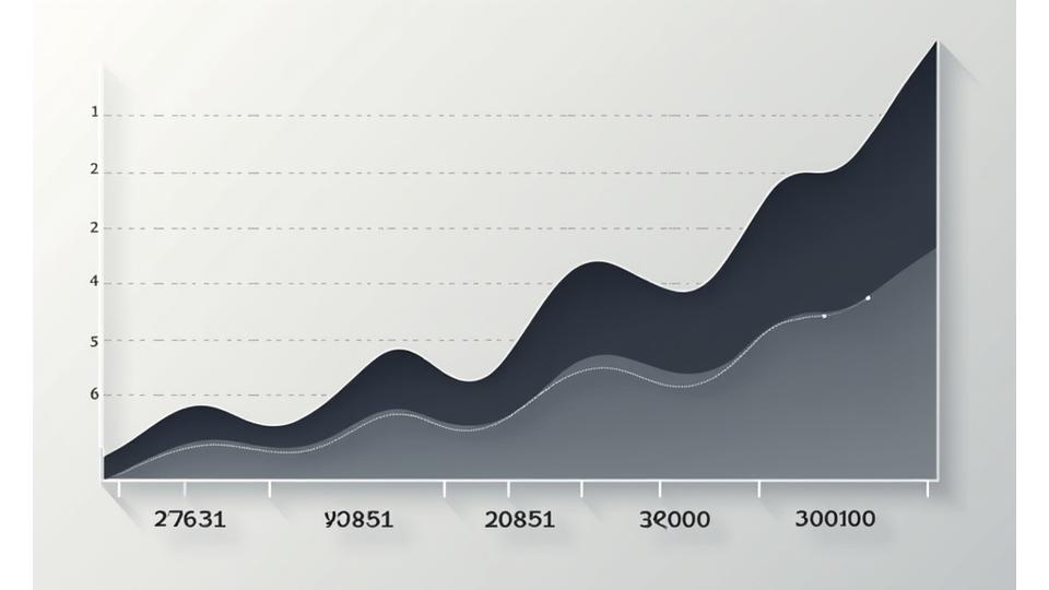 A minimalist infographic chart showing steady, upward growth trends in student enrollment and engagement over the past three years